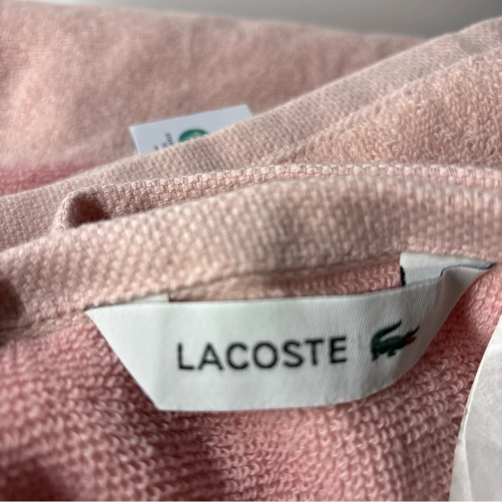 Lacoste Soft Pink Cotton Bath Towel 30 x 52